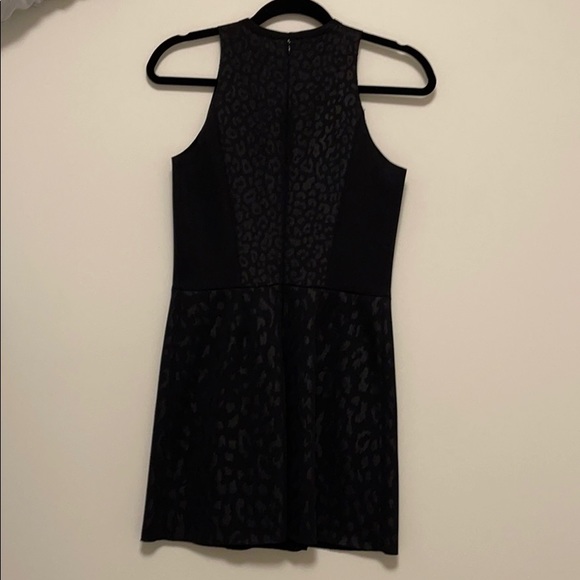 Maje Black mini dress. Neoprene-like fabric. - Picture 2 of 5